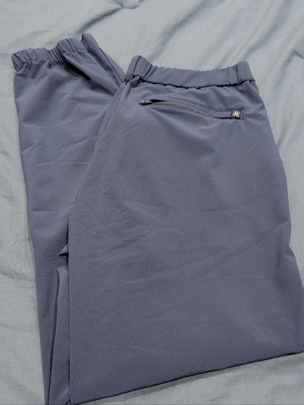 Mizzen+Main Helmsman Slim Joggers Blue 30W Golf Performance Pants Stretch Travel - Picture 6 of 15